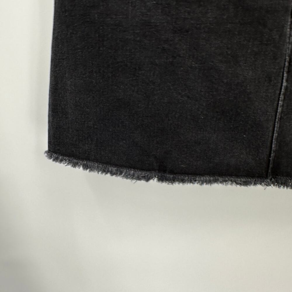 MADEWELL McCarren Raw-Hem Jean Skirt in Washed Black G5523 // 28 - Picture 7 of 12